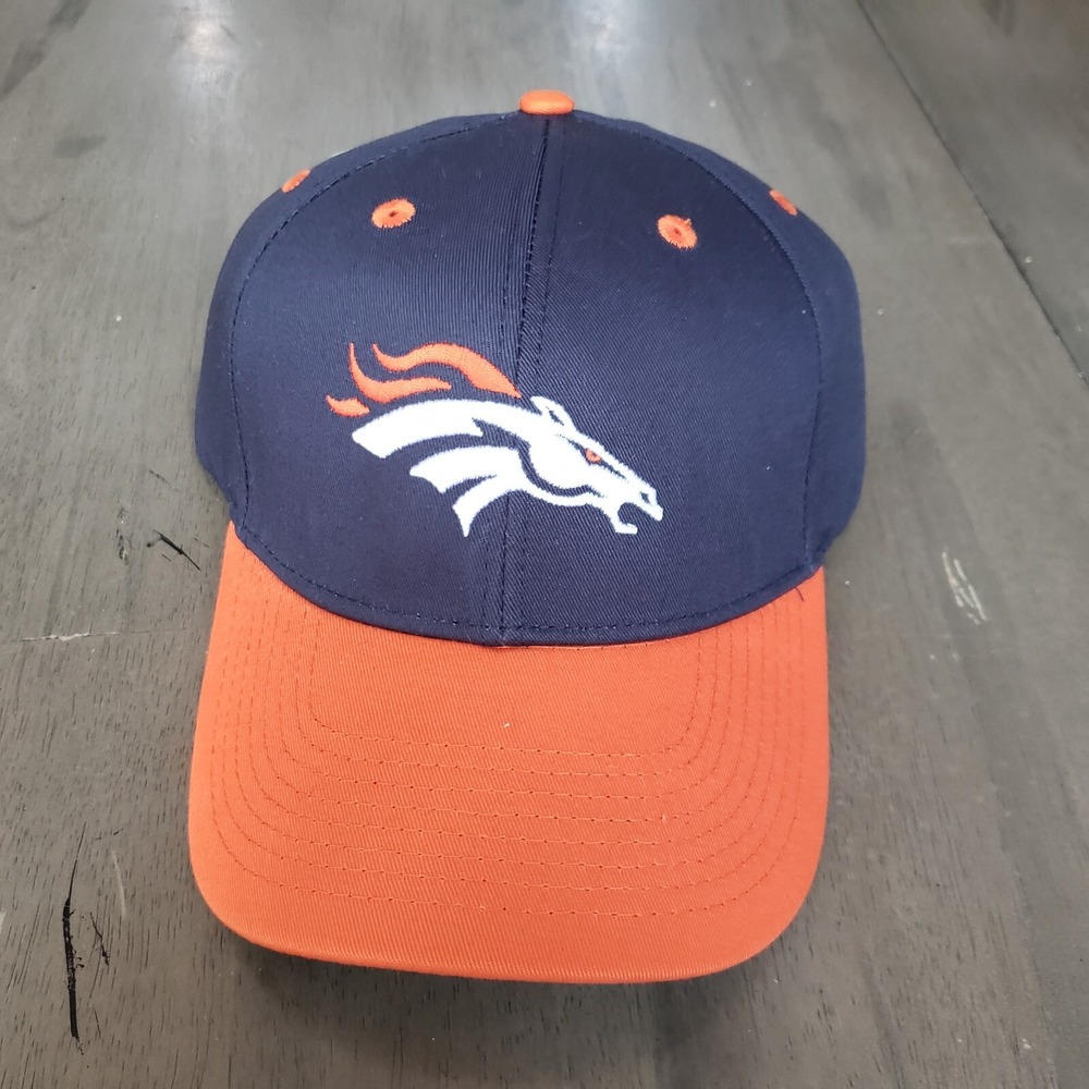 NEW Denver Broncos Hat Cap Adult Snap Back Blue Orange NFL Football Logo Mens A2